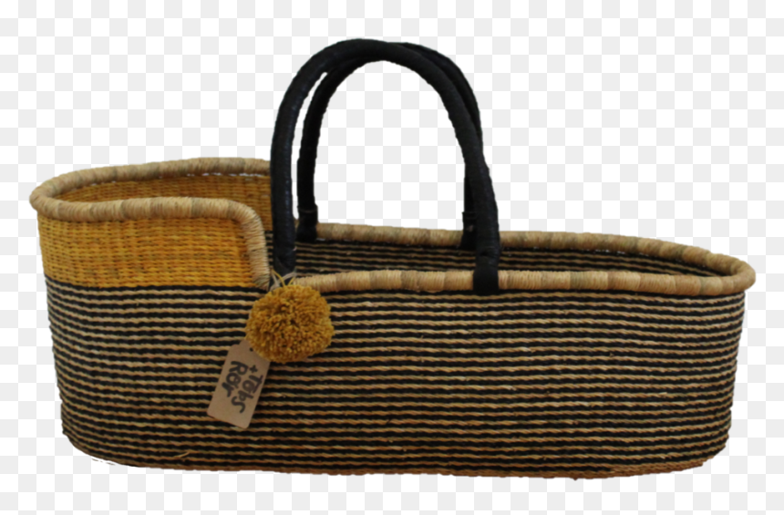 Simba Natural Moses Basket, African Handwoven Moses - Handbag, HD Png Download - moses png