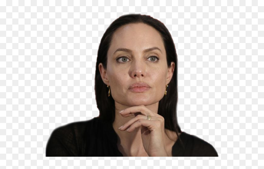 Angelina Jolie Png Image File - Angelina Jolie Bell's Palsy, Transparent Png - justin bieber head png