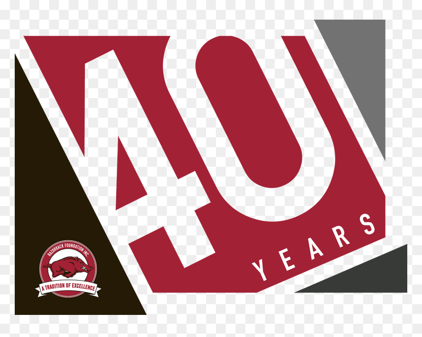 40 Years - Graphic Design, HD Png Download - razorback png