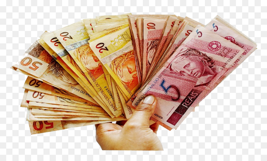 Thumb Image - Lot Of Brazilian Money, HD Png Download - dinheiro png