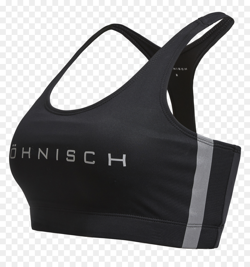 Stripe Sports Bra, Black - Brassiere, HD Png Download - black stripe png