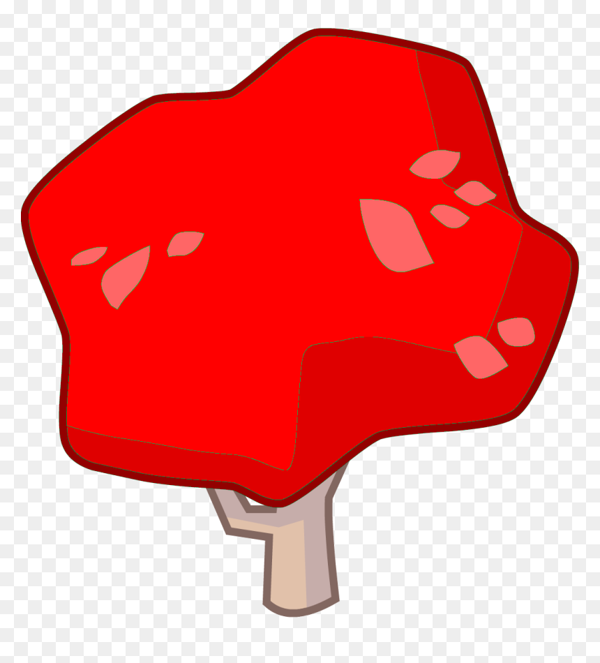 Red Leaf Trees Or Evil Leafs Tree Asset - Domino's, HD Png Download - red tree png