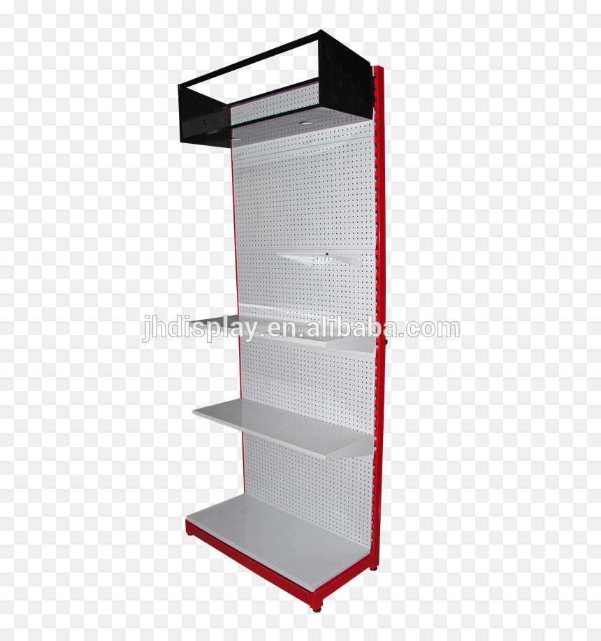 Single Sided Perforated Metal Sheet Display Stand Metal - Shelf, HD Png Download - perforated metal png