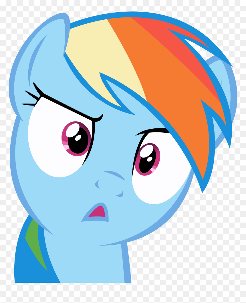Faggot Serious Pony Gif, HD Png Download - wtf face png