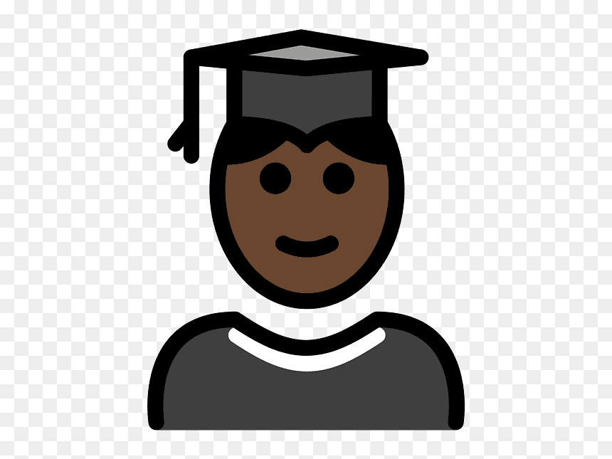 Man Student Emoji Clipart - Clip Art, HD Png Download - dress emoji png