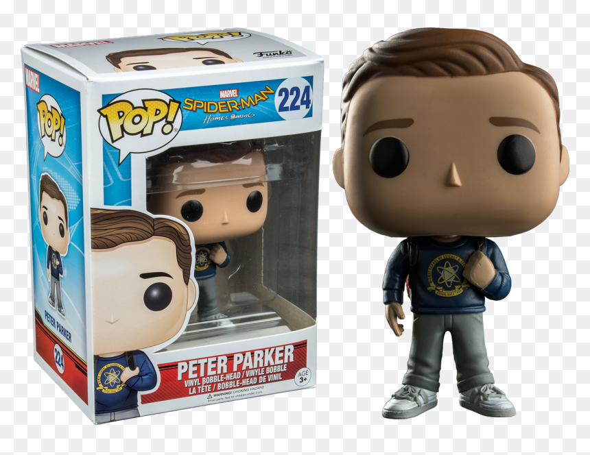Tony Stark Homecoming Funko Pop, HD Png Download - peter parker png
