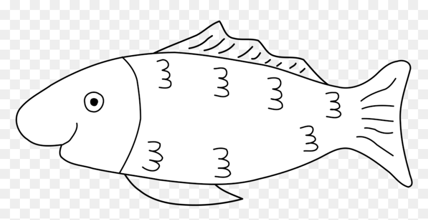 Line Art,head,angle - April Fools Fish, HD Png Download - fish head png