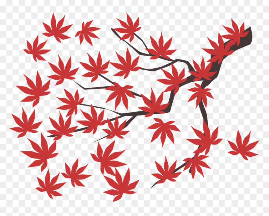 Transparent Red Maple Leaf Clipart - Daun Maple Png, Png Download - red tree png