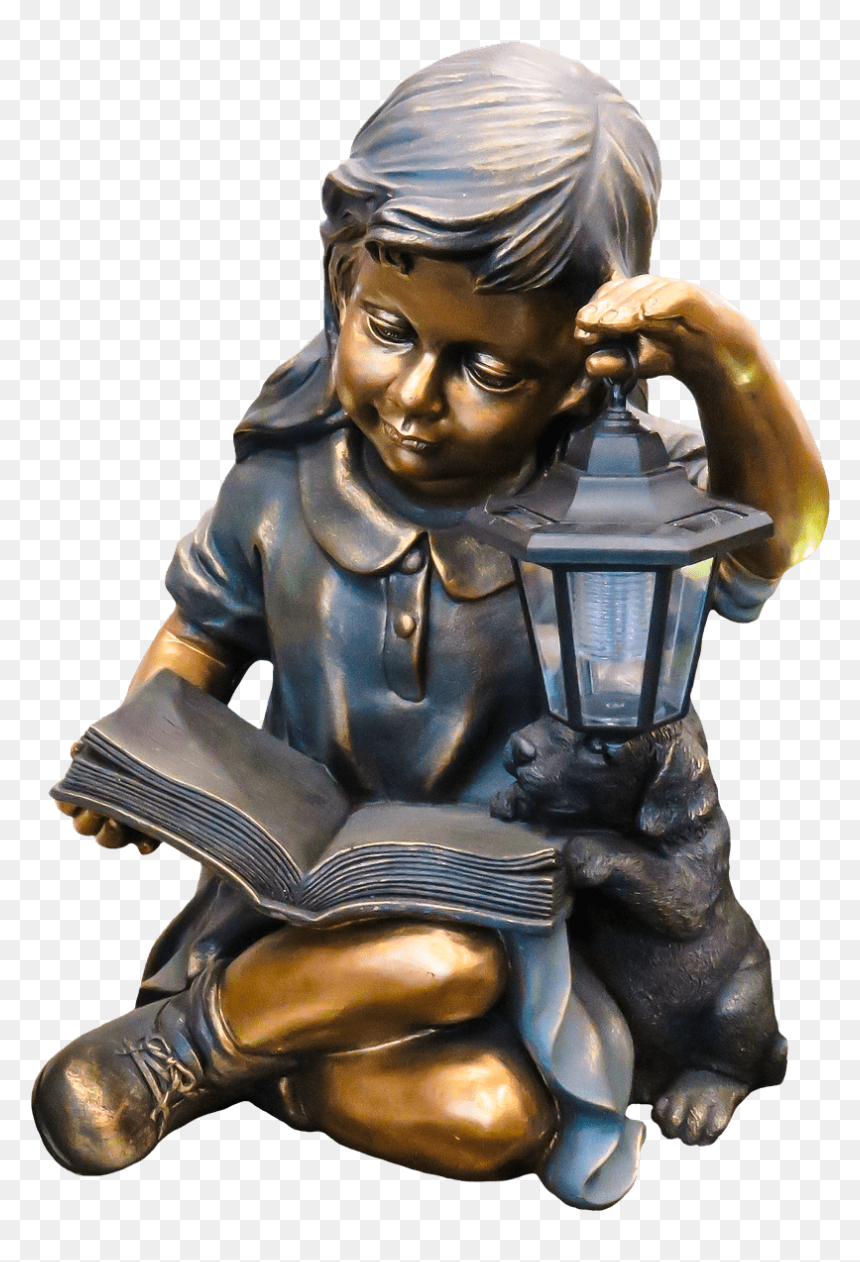 Child Sitting Figurine Lamp Clip Arts - Statue, HD Png Download - child sitting png