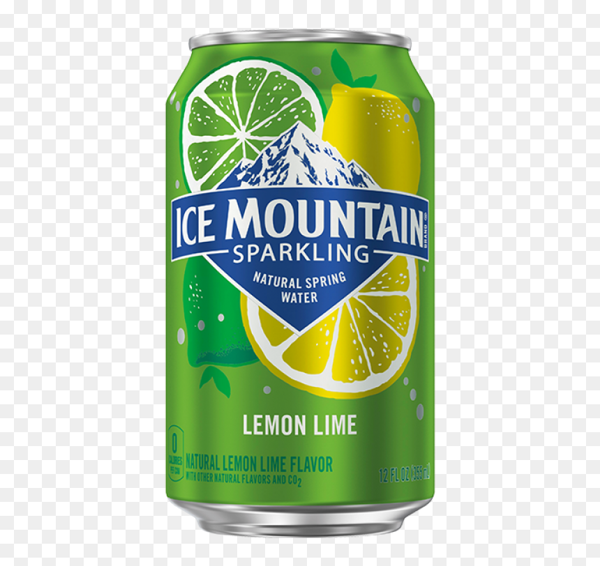 Ice Mountain Lime Sparkling Water Can, HD Png Download - lime wedge png