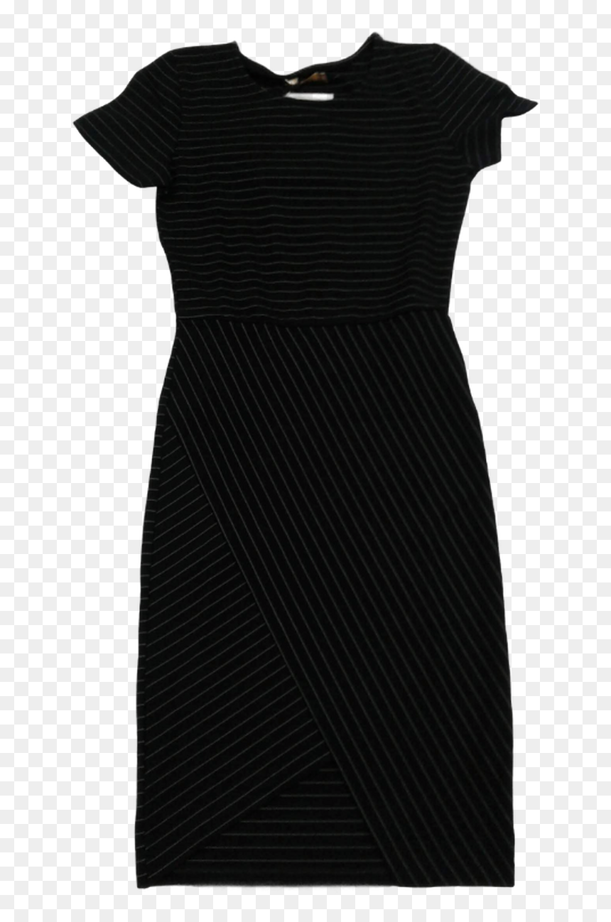 Girls Dress -black Stripe - Little Black Dress, HD Png Download - black stripe png