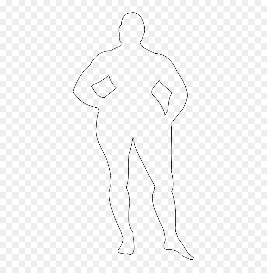 Line Art, HD Png Download - woman standing silhouette png