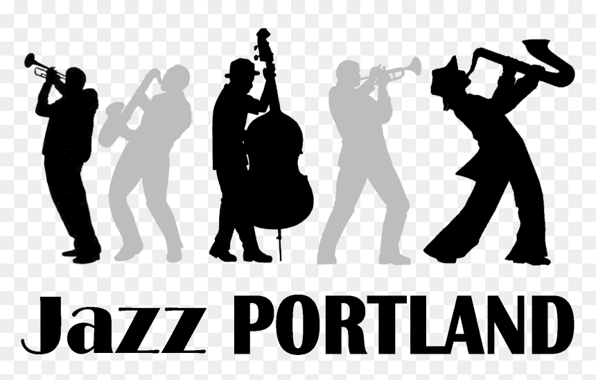 Jazz Band Silhouette Png , Png Download - Jazz Music Free To Use, Transparent Png - band silhouette png