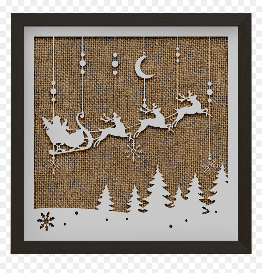 Deer, HD Png Download - santa silhouette png