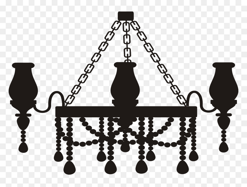 Chandelier Silhouette Png - Chandelier Icon Png, Transparent Png - chandelier silhouette png