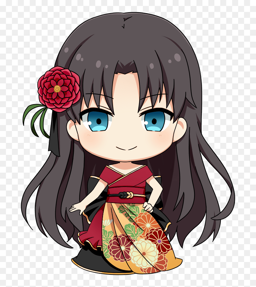 ミニキャラ 凛 フェイト, HD Png Download - rin tohsaka png