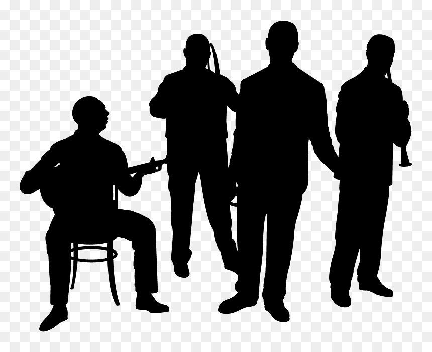 Jazz Band, HD Png Download - band silhouette png