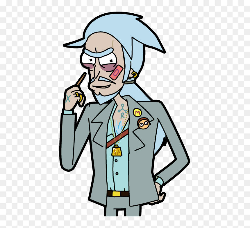 Dirty Rick - All Ricks Pocket Mortys, HD Png Download - rick and morty rick png