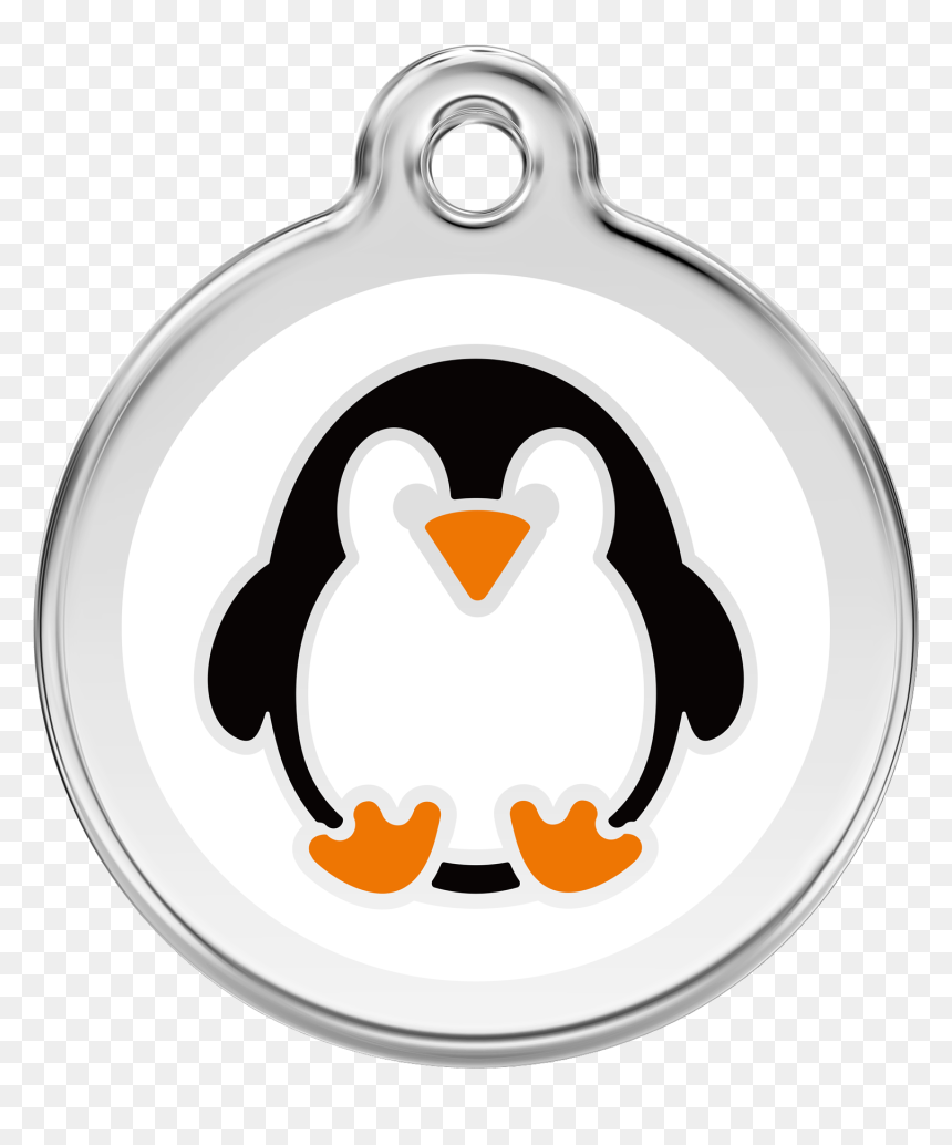 Red Dingo Dog Id Tag Penguin Small - Red Dingo Tags, HD Png Download - dingo png