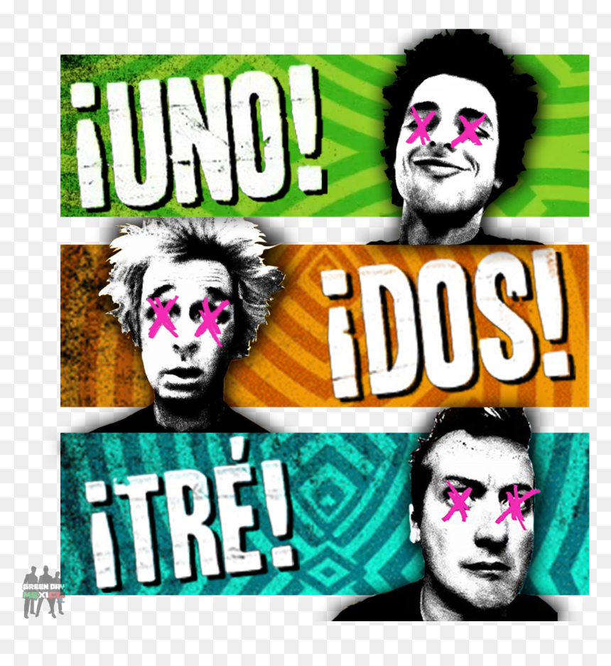 Uno Dos Tre - Uno Dos Tres Green Day Album, HD Png Download - green day logo png