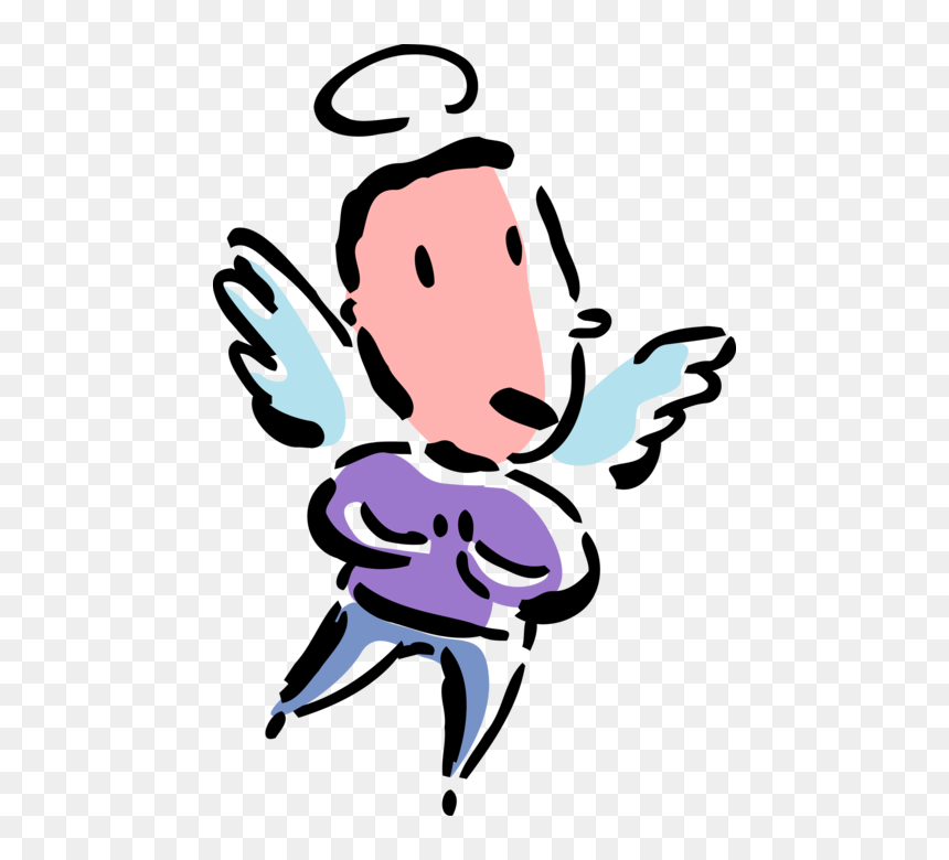 Angel Wings And Halo - Illustration, HD Png Download - angel wings and halo png