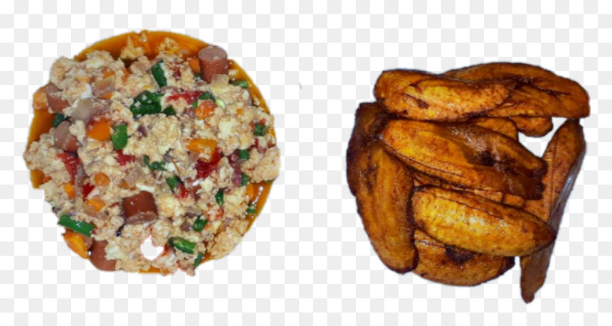 Fried Plantain & Egg In Veggies Sauce - Couscous, HD Png Download - tostones png