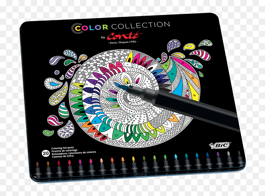 Color Collection By Conte, HD Png Download - bic pen png