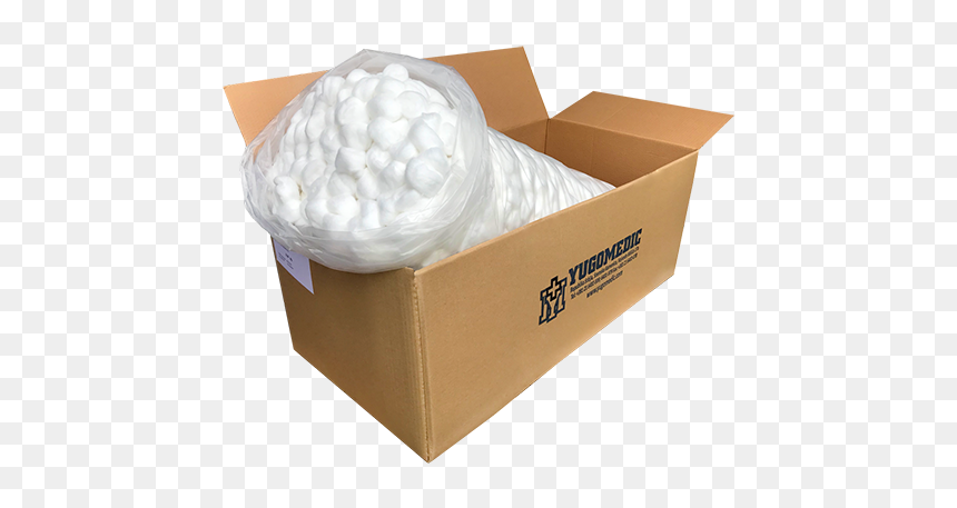 Carton, HD Png Download - cotton ball png