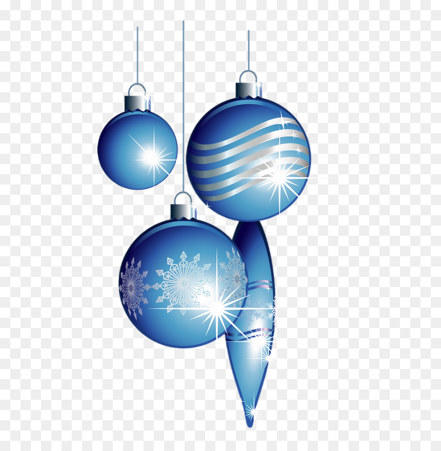 Boules De Noël Bleues Png - Christmas Ornament, Transparent Png - blue christmas ornaments png