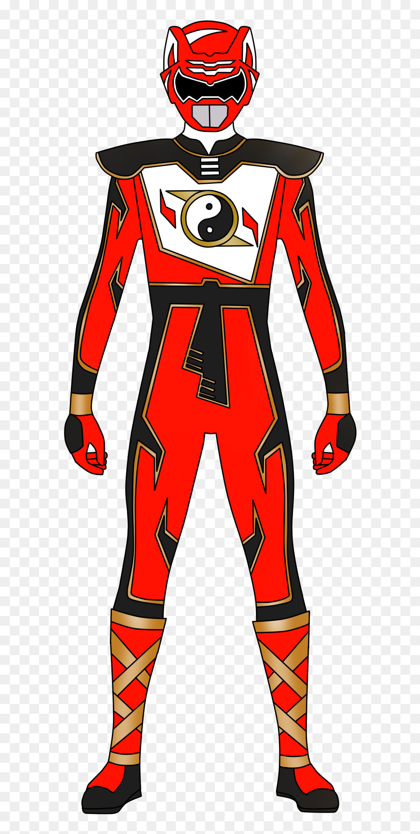 Red Ranger Png - Shaolin Fury Yellow Ranger, Transparent Png - red ranger png