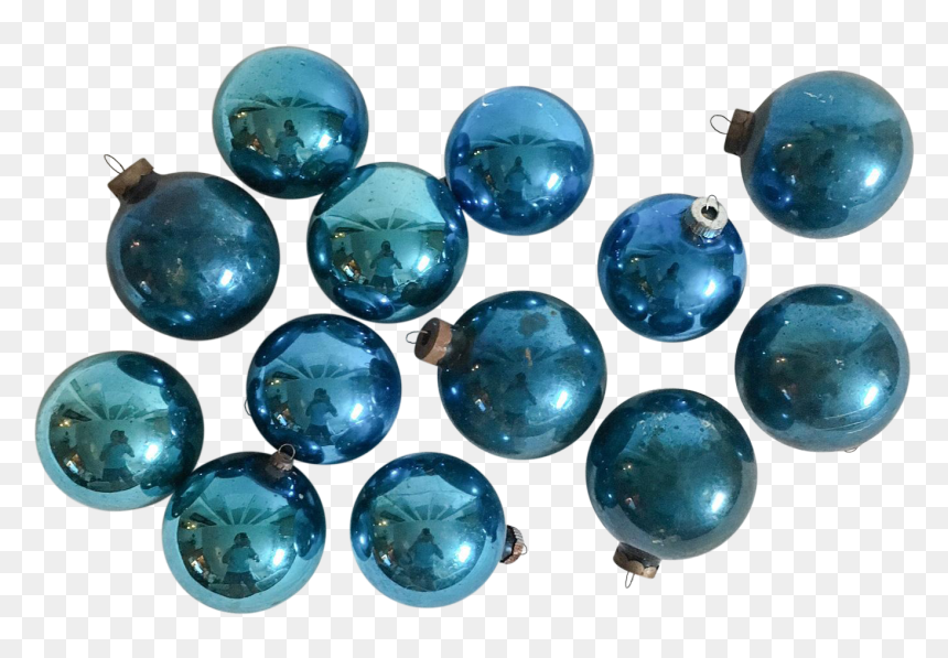 Blue Holiday Ornaments Png Svg Transparent Library - Crystal, Png Download - blue christmas ornaments png