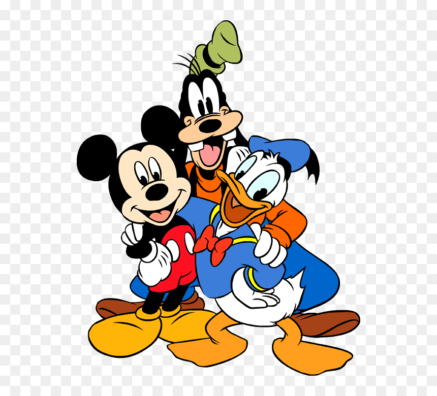 Mickey Donald Et Dingo Mickey Donald Dingo Cartoon - Donald Duck And Mickey Mouse, HD Png Download - dingo png