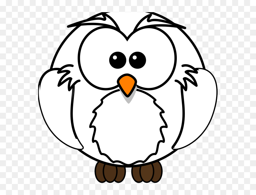 Coloring Pages For Kids Png, Transparent Png - white owl png