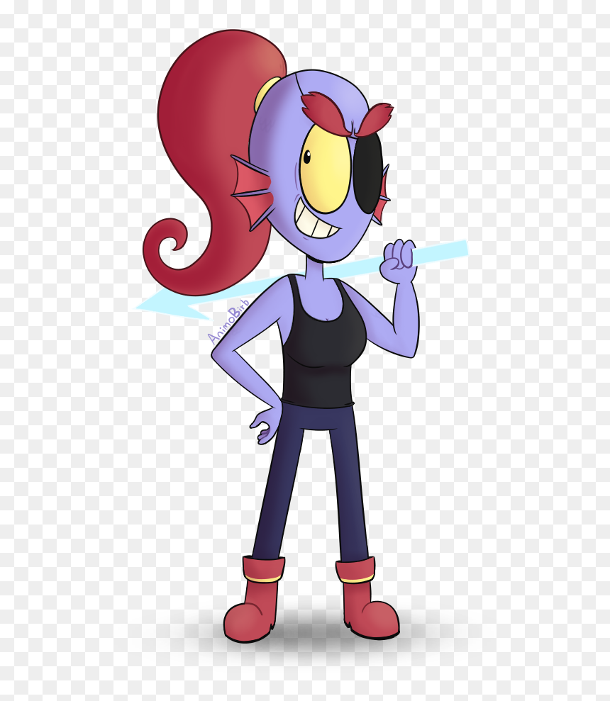 Cartoon, HD Png Download - undertale undyne png