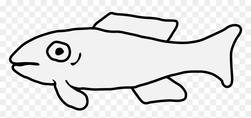 Line Art, HD Png Download - fish head png
