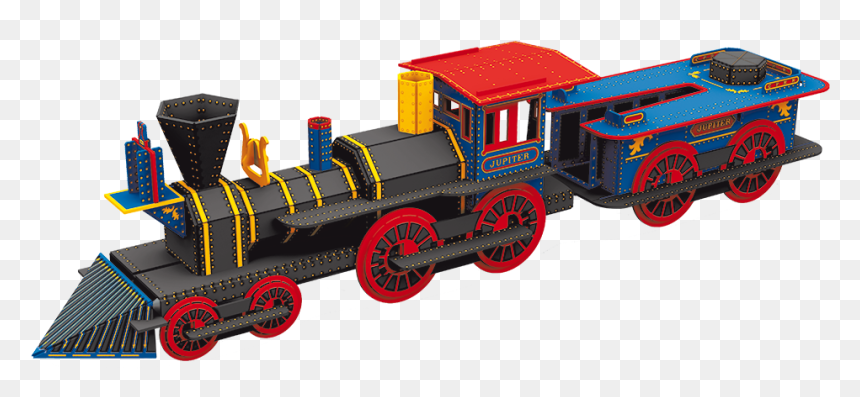 The History Of Trains Steam Locomotive A Vasút Története - Travel Learn And Explore Build A Locomotive 3d Sassi, HD Png Download - toy train png