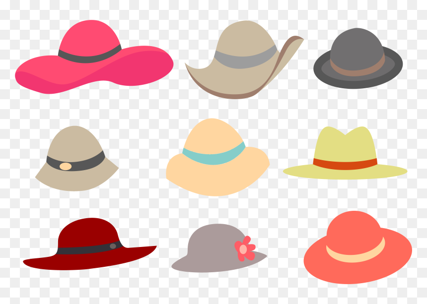 Straw Hat Clipart Cowboy Indian - Fedora, HD Png Download - hat clipart png