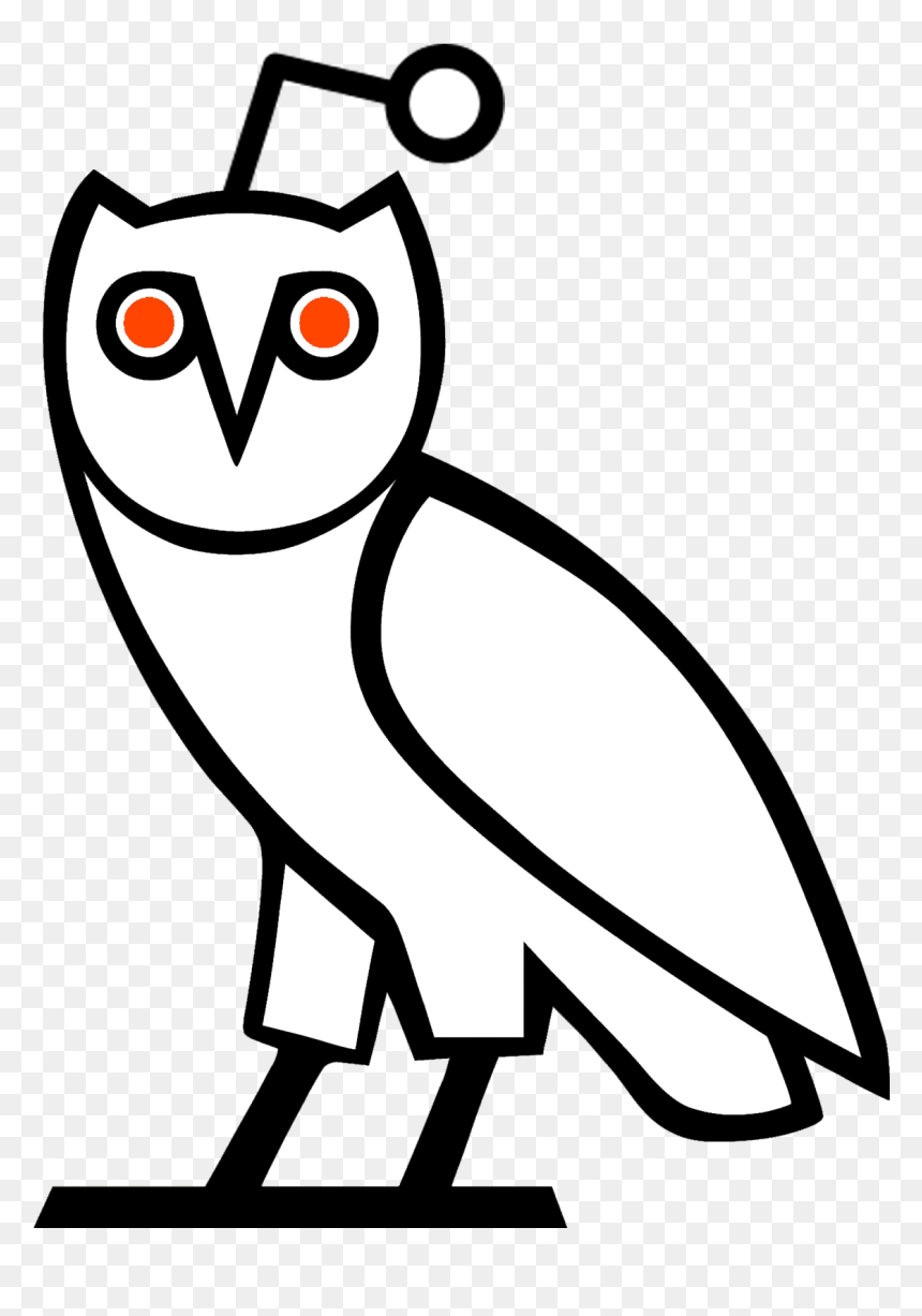 Black And White Ovo Owl , Png Download - Ovo Owl Png, Transparent Png - ovo logo png