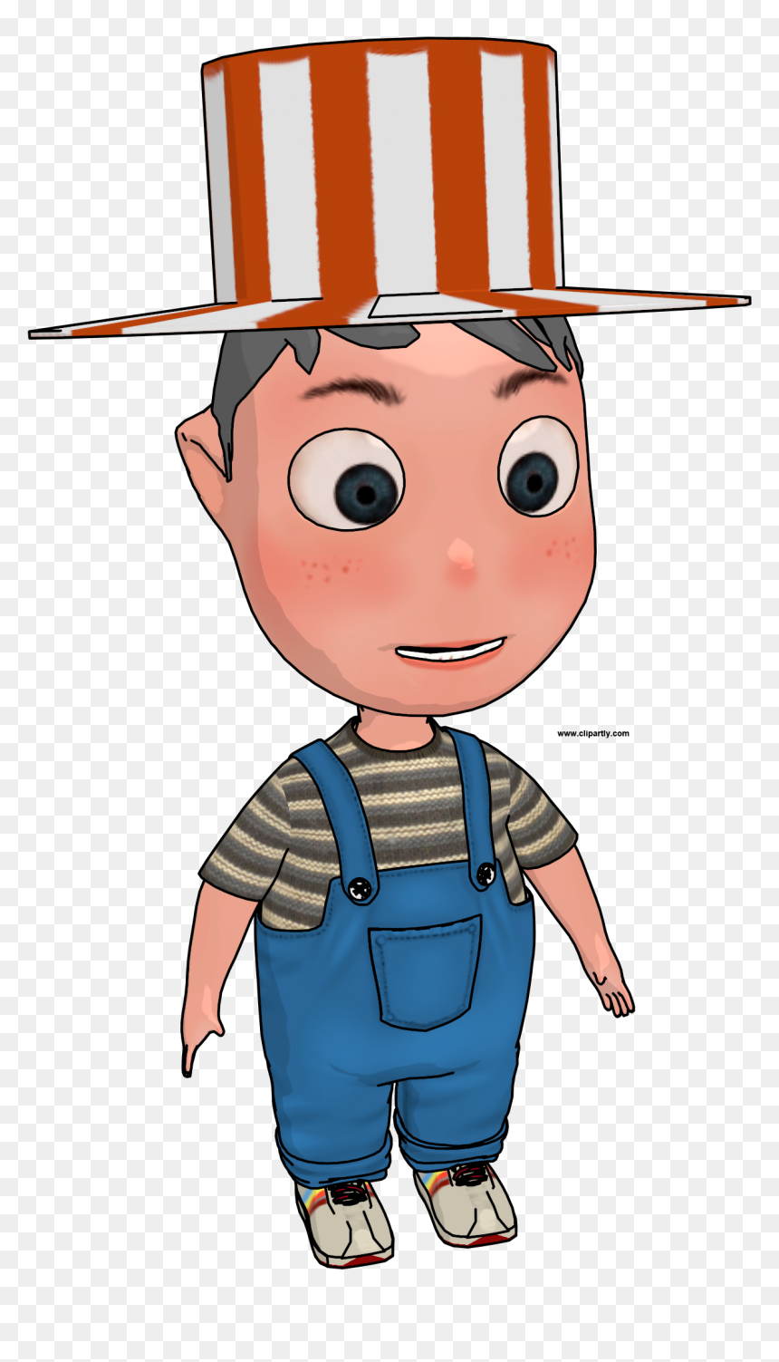 Cartoon Boy With Hat Clipart Png - Cartoon, Transparent Png - hat clipart png