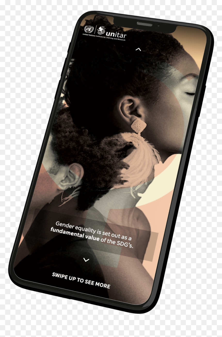 Content Library On A Mobile Phone - Smartphone, HD Png Download - swipe up png