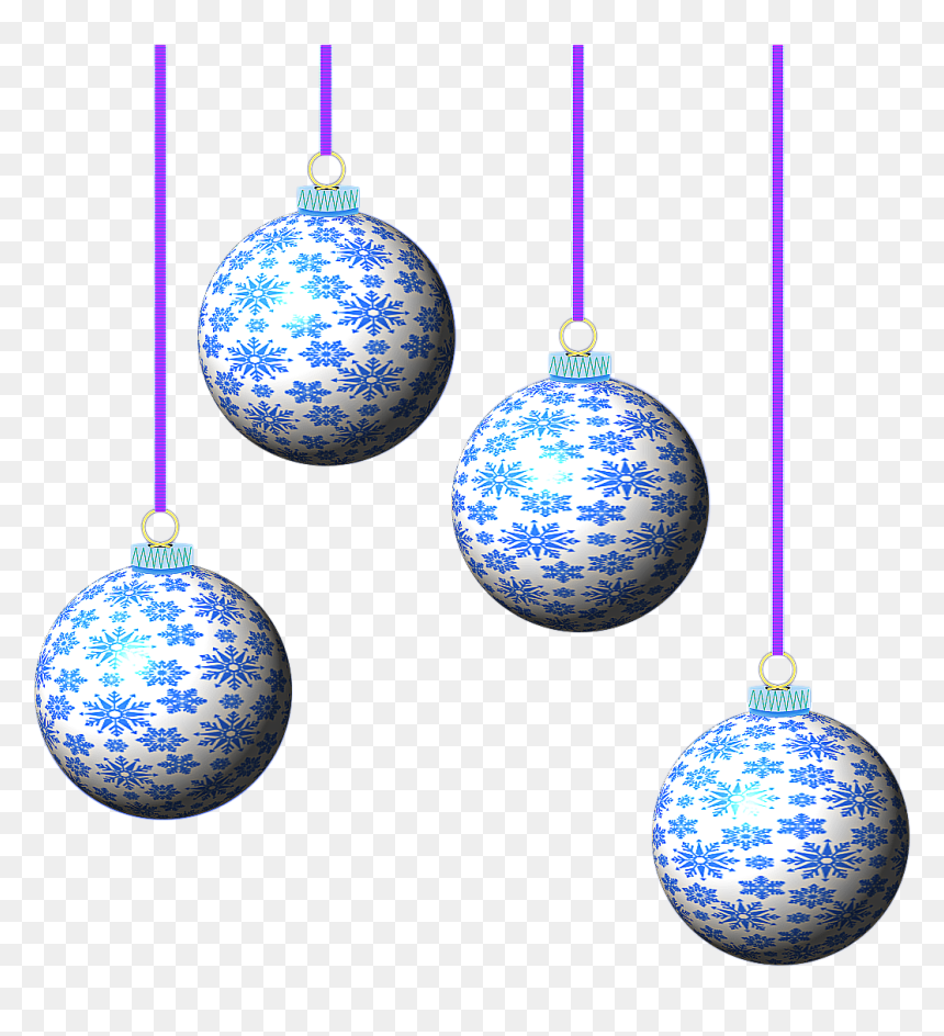 Christmas Ornament, HD Png Download - blue christmas ornaments png