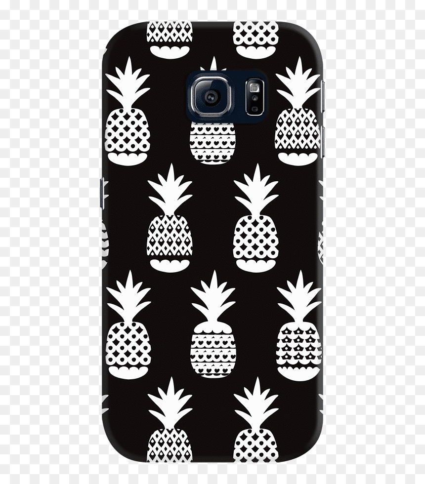Dailyobjects Black And White Pineapple Case For Samsung - Pineapple, HD Png Download - pineapples png