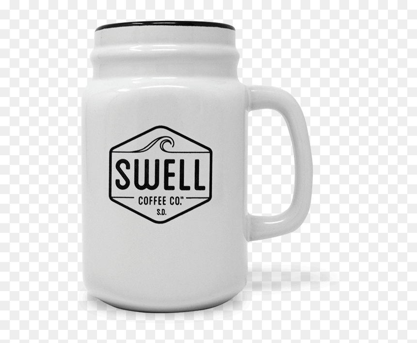 White Mason Jars Png , Png Download - Beer Stein, Transparent Png - mason jars png