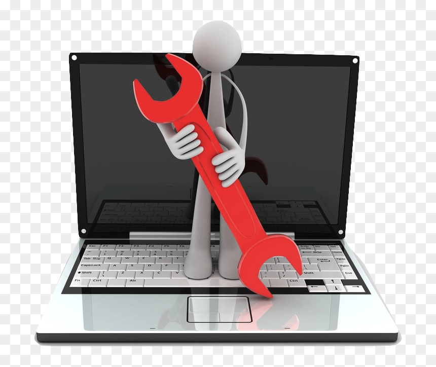 Computer Virus Removal, HD Png Download - broken computer png