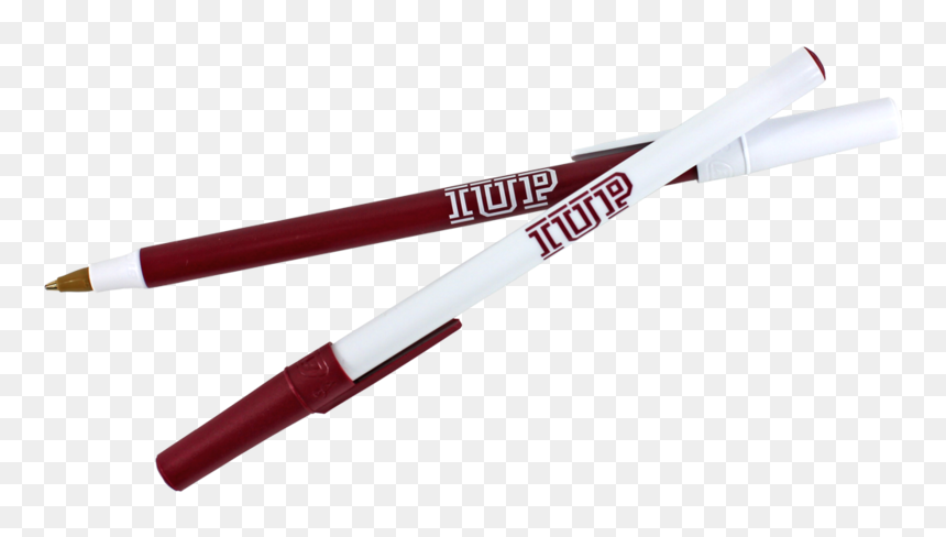 Pen, Bic Round Stic, Classic Iup Logo - Bat-and-ball Games, HD Png Download - bic pen png