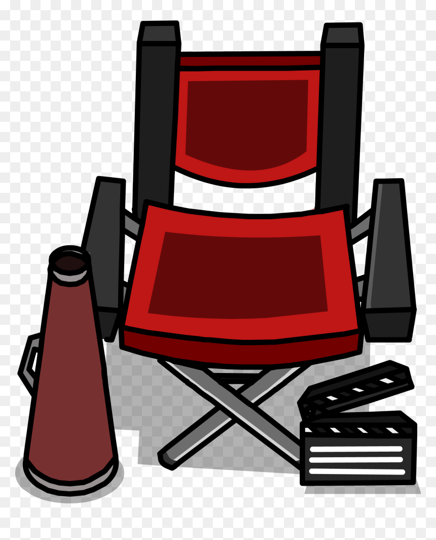 Director Chair Club Penguin Clipart , Png Download - Director Chair Club Penguin, Transparent Png - directors chair png