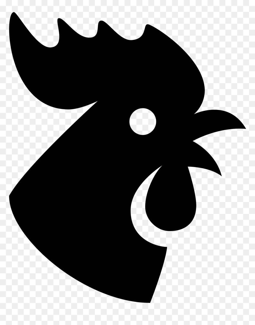 Year Of Rooster Icon - Rooster Icon, HD Png Download - chicken head png