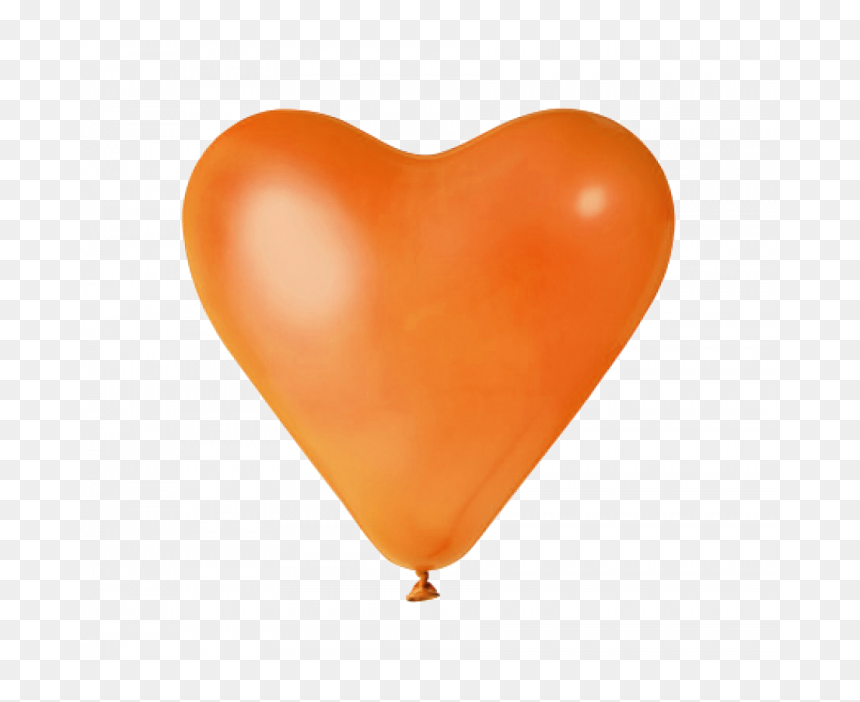 Orange Balloons Png Svg Stock - Heart, Transparent Png - heart balloons png