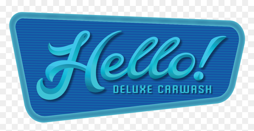 Hello Deluxe Car Wash - Graphic Design, HD Png Download - carwash png