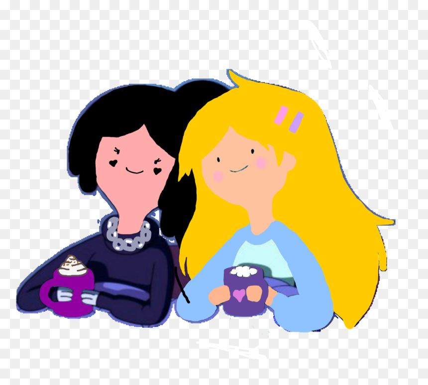 Thus Is An Edit Of Marceline And Princess Bubblegum - Cartoon, HD Png Download - princess bubblegum png